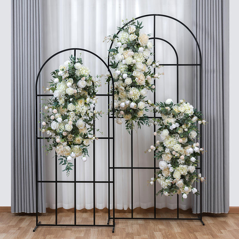 100cm Flower Arrangement Artificial Flower Runner Row for Wedding Arch Table Stage Decor