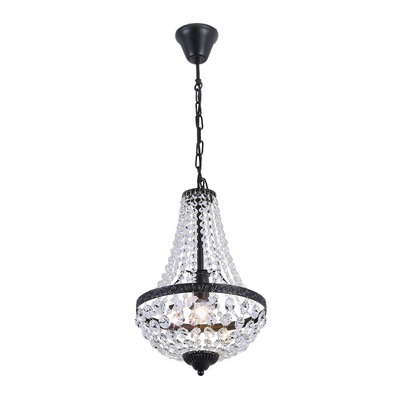 Vintage Small Crystal Chandelier Modern Pendant Light for Hotel Wedding Decor Living Room Bedroom