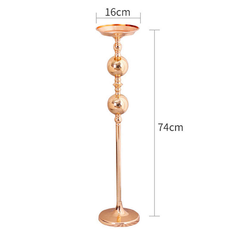 Metal Round Ball Flower Stand Luxury Gold Flower Holder Wedding Centerpieces for Party Event Decoration
