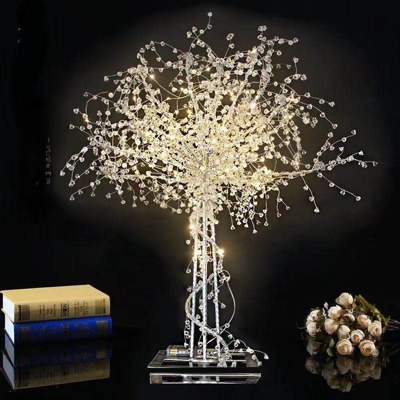 New Wedding Props Crystal Tree Table Decor Crystal Flower Guide Wedding Props Stage Decor Scene Decoration
