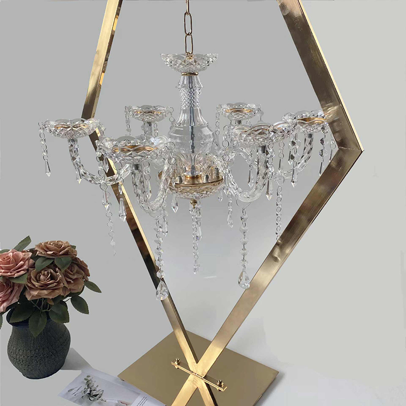 Wholesale Crystal Candelabra Candle Holder for Wedding Tables