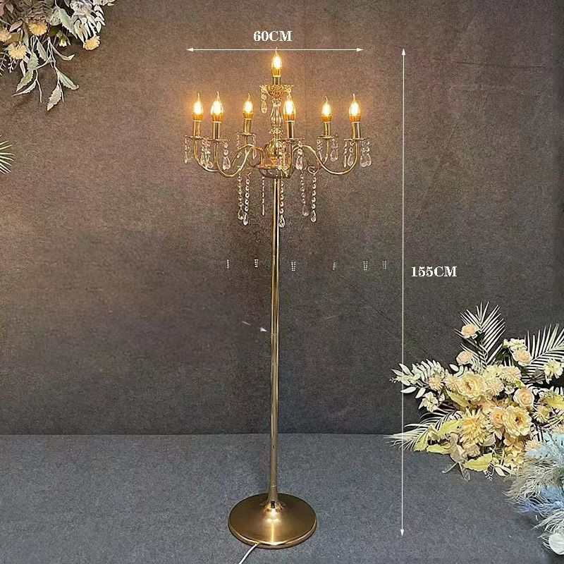 Wholesale Butterfly Floor Lamp Size 145cm x 30cm 6 Heads Butterfly Aisle Lights Dimensions and Packing Specifications