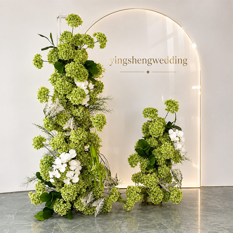 Custom Floor-Standing Wedding Cake Tower with Artificial Flowers – American Style, Factory Direct OEM/ODM